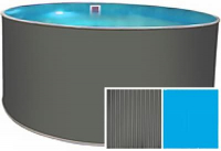 Сборный бассейн Гигабасс (ЛАГУНА) вкапываемый ТМ602 круглый 550х150 см (платина)